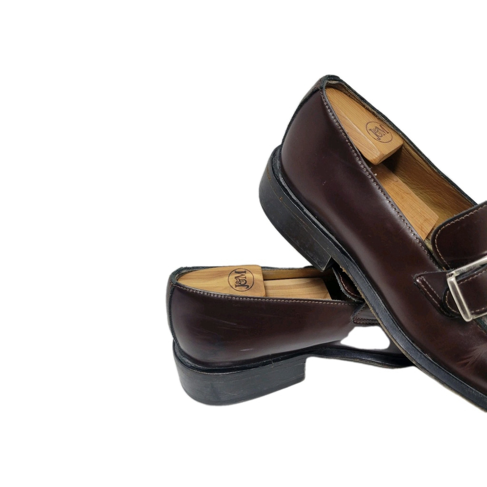 Coach Iverton Men's Leather Monk Strap Burgundy Dress Shoes #B0015 Size 9.5D - Picture 2 of 12